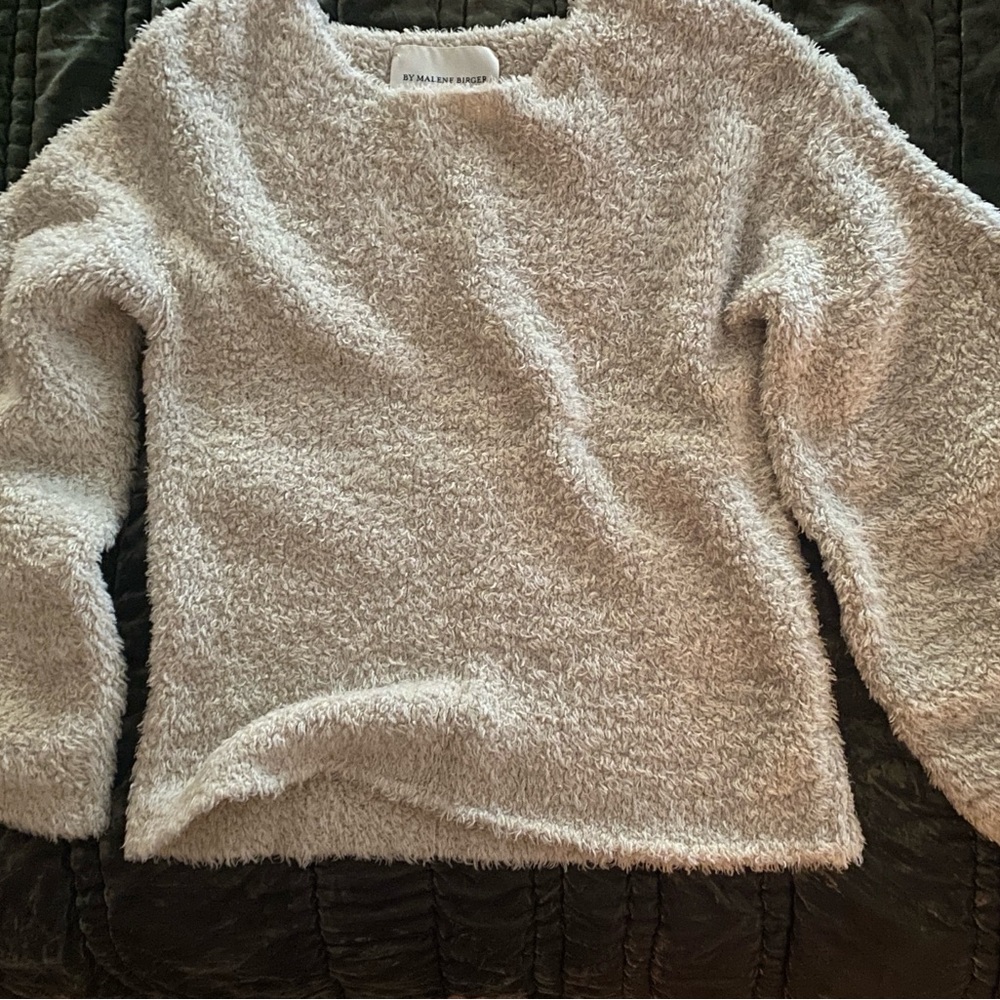 By Malene Birger Cream Textured Teddybear Sweater $520